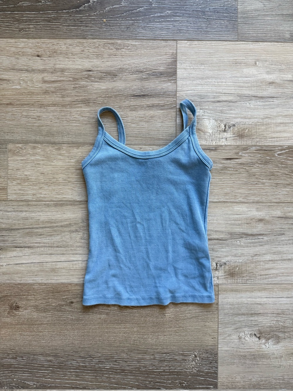 Aritzia Light Blue Ribbed Camisole